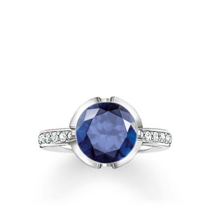 Biżuteria THOMAS SABO 037-050-32-52. Pierścionek, Kolor niebieski srebrny. Kobieta.