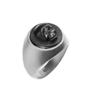 Biżuteria POLICE PJ26579RSU026. Pierścionek, Kolor szary. Mężczyzna.
