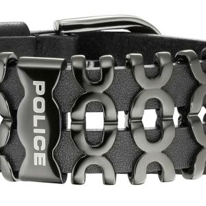 Biżuteria POLICE PJ26145BLB.02. Bransoletka, Kolor czarny. Mężczyzna.
