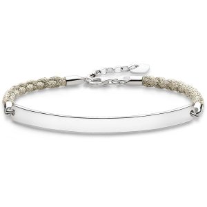 Biżuteria THOMAS SABO A002917319L18. Bransoletka, Kolor biały srebrny. Kobieta.