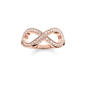 Biżuteria THOMAS SABO TR20144161444. Pierścionek, Kolor różowy złoty. Kobieta.