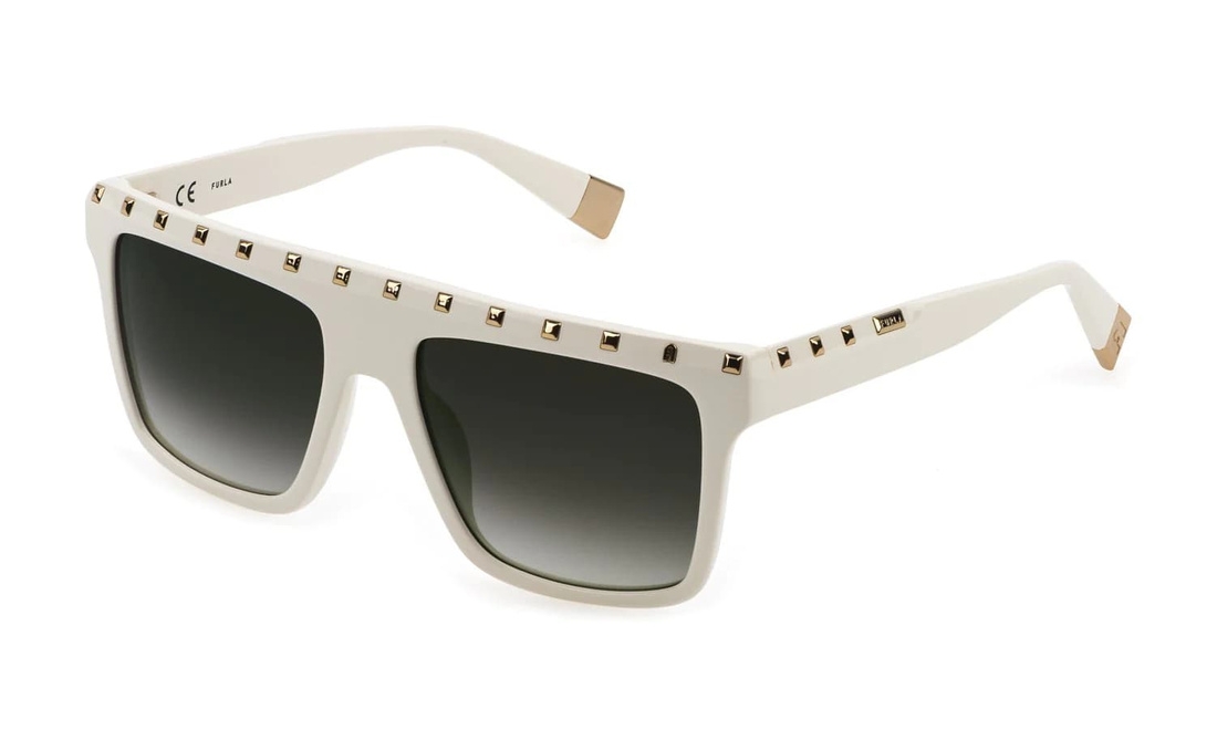 Nowość. beżowe okulary furla sfu535 dla kobiet w super cenie