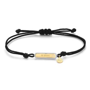 Biżuteria SECRECY B4016CDAWW900. Bransoletka, Kolor czarny. Kobieta.