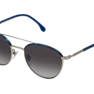 Okulary LOZZA SL2290M-0581. Okulary przeciwsłoneczne, Kolor niebieski srebrny. Unisex.