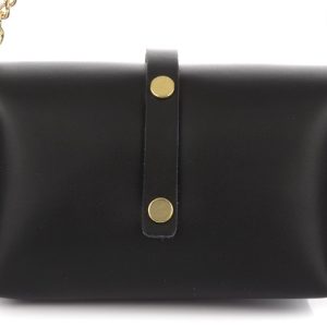 Włoska torebka Skórzana wizytowa na Łańcuszku motyle kolorowe P45