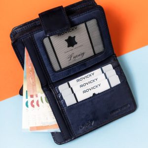 Pojemny Kompaktowy damski portfel z RFID Rovicky