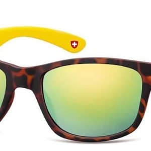 Okulary nerdy Montana M43D zolto-panterkowe revo