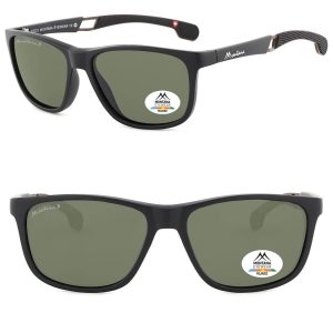 Męskie okulary przeciwsłoneczne z filtrem UV400 i polaryzacją SP315B black/green