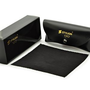 Elegancki zestaw prezentowy do okularów KARTONIK + ETUI na OKULARY + ŚCIERECZKA marki Stylion ZSKMP3