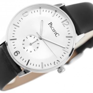 Zegarek czarno-biały na pasku PACIFIC A270 (zy040a)