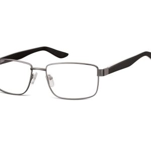 Oprawki korekcyjne zerówki okulary metalowe 885B grafitowe