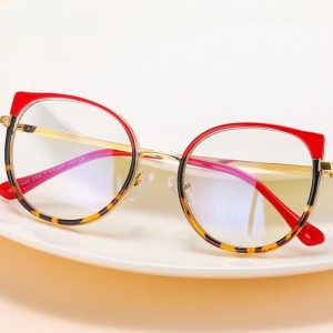 Damskie okulary zerówki do komputera BLUE LIGHT z flexami 25127D