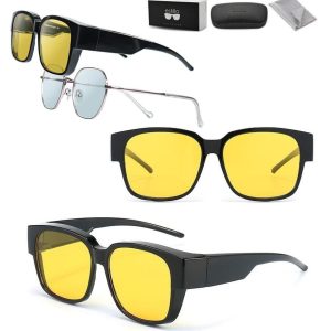 Okulary PREMIUM Nakładane na Korekcyjne rozjaśniające polaryzacyjne EST-GR201-1Y