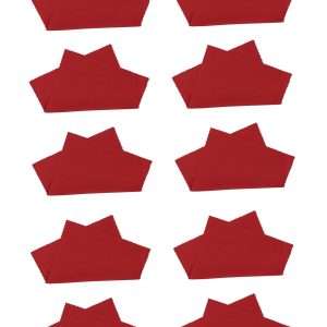 10x Ściereczka z Mikrofibry do okularów - czerwona - Premium 18x15