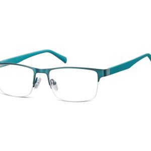 Żyłkowe oprawki korekcyjne zerówki okulary 601E zielone
