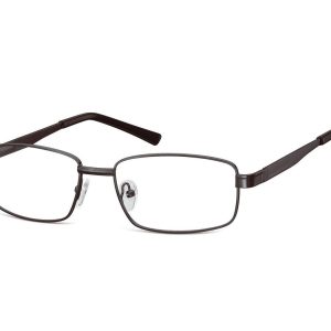 Męskie Oprawki korekcyjne zerówki okulary metalowe 639D czarne