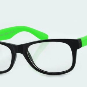 Okulary Nerdy zerówki zielone 2071c