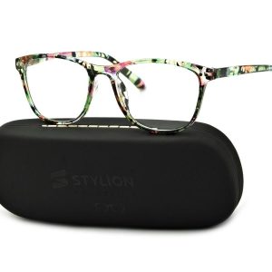 Damskie Okulary do Czytania moc: +1 w kwiatki ST312