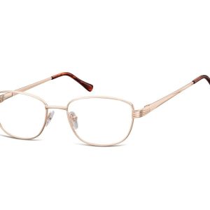 Oprawki korekcyjne zerówki okulary metalowe 796C złoty