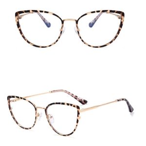 Okulary kocie do komputera damskie z filtrem BLUE Light zerówki 2583-7
