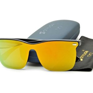 Okulary Pełne Lustro przeciwsłoneczne pomarańczowe UV400 STR-1597D