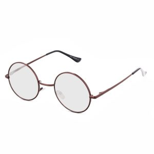 Okulary Lenonki przeciwsłoneczne okrągłe hippie retro T3310F ze skazą