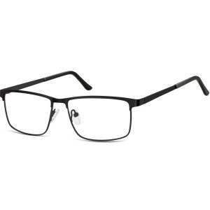 Okulary zerówki korekcyjne Nerd Prostokątne Flex 910G czarne
