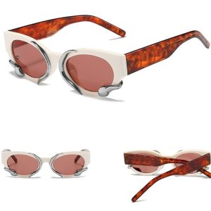 Damskie okulary przeciwsłoneczne z filtrem UV400 białe ST-MAX4B