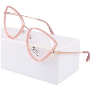 Okulary kocie do komputera damskie z filtrem BLUE Light zerówki 2588-2