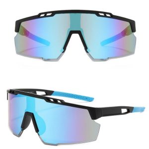 Sportowe okulary przeciwsłoneczne z filtrem UV400 Black/Blue SVM-13B