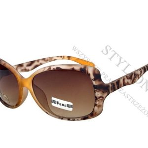 Damskie okulary przeciwsłoneczne FEBE-160 brązowe