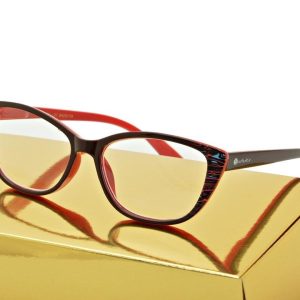Plusy Okulary Kocie Oczy do Czytania moc: +1 z flexami ST307