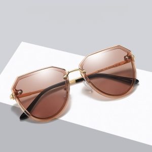 Damskie Przeciwsłoneczne okulary z polaryzacją brązowe/złote STL16B