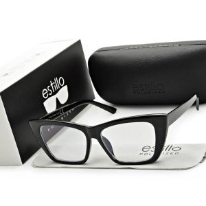 Damskie kocie okulary zerówki do komputera BLF filtr EST-117K-3 Estillo