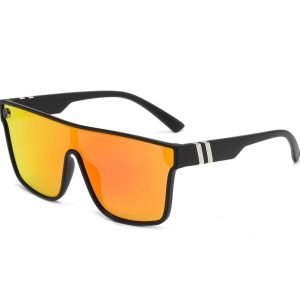 Męskie okulary przeciwsłoneczne pełne lustra MAXAIR z filtrem UV400 Orange/Black ST-MAX1E