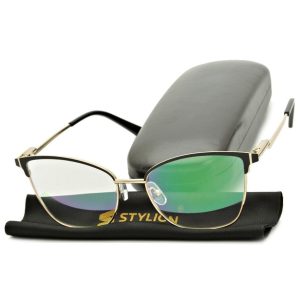 Plusy +4.50 damskie okulary do czytania korekcyjne z antyrefleksem ST325R
