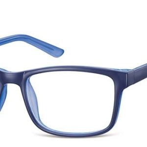 Okulary Zerówki klasyczne oprawki Sunoptic CP155F niebieskie