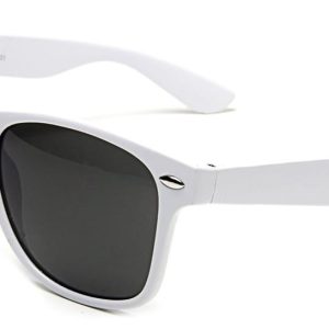 Klasyczne okulary przeciwsłoneczne białe nerdy NR-151