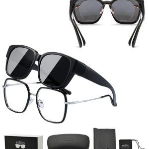 Okulary FIT OVER Nakładane na Korekcyjne przeciwsłoneczne z polaryzacją EST-203-1M