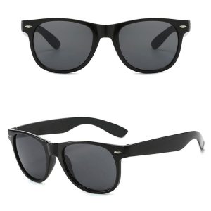 Klasyczne okulary przeciwsłoneczne czarne nerdy męskie i damskie NR-71