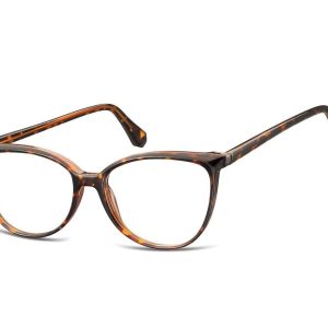 Damskie okulary optyczne zerówki kocie oczy Sunoptic CP116A panterka
