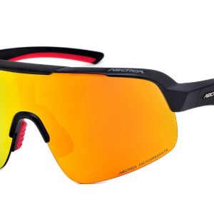 Rowerowe okulary przeciwsłoneczne sportowe z czerwoną lustrzanką Arctica S-339B