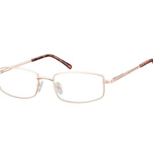 Oprawki korekcyjne zerówki okulary metalowe 799E złote