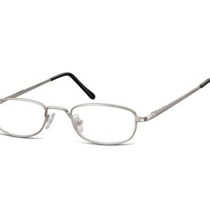 Oprawki korekcyjne zerówki okulary metalowe z uchwytem 784D srebrne