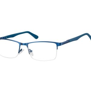 Żyłkowe oprawki korekcyjne zerówki okulary unisex 996A niebieskie