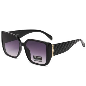Damskie okulary przeciwsłoneczne z filtrem UV400 czarne SV102A
