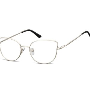 Okulary oprawki korekcyjne kocie oczy zerówki Sunoptic L119G jasny grafit