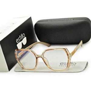 Damskie okulary zerówki do komputera BLF filtr EST-116K-15 Estillo