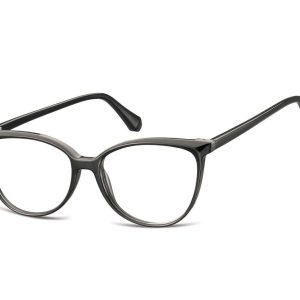 Damskie okulary optyczne zerówki kocie oczy Sunoptic CP116 czarne