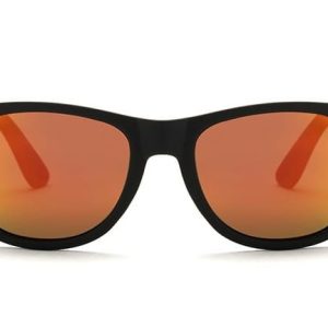 Okulary przeciwsłoneczne lustrzane nerdy z polaryzacją NRP-31 czarny/pomarańcz